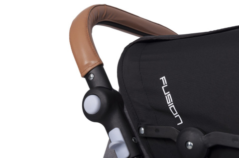 FUSION easyGO wózek spacerowy dla bliźniąt lub dla dzieci rok po roku typu „tandem” - Grey Fox