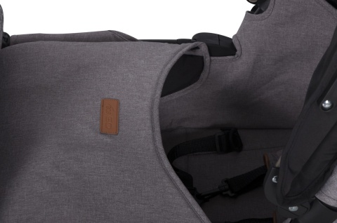 FUSION easyGO wózek spacerowy dla bliźniąt lub dla dzieci rok po roku typu „tandem” - Grey Fox