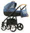 SCANDI 2w1 Dynamic Baby wózek wielofunkcyjny - navy blue line SL6