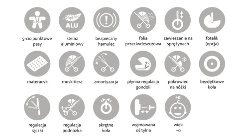 SCANDI 2w1 Dynamic Baby wózek wielofunkcyjny - pink line SL5