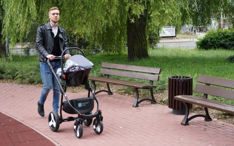 SCANDI 3w1 Dynamic Baby wózek wielofunkcyjny z fotelikiem - pink line SL5