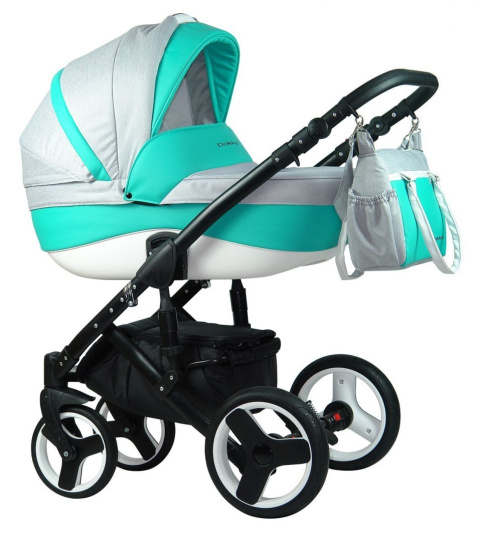 DOKKA 2w1 Dynamic Baby wózek wielofunkcyjny - lite green eco D4