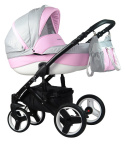 DOKKA 2w1 Dynamic Baby wózek wielofunkcyjny - lite pink eco D1