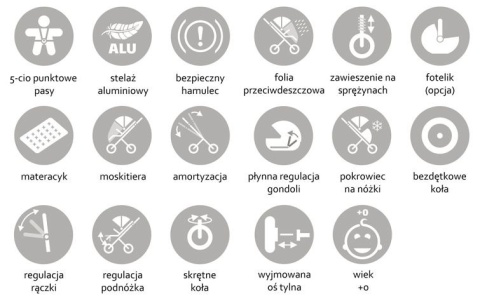 DOKKA 2w1 Dynamic Baby wózek wielofunkcyjny - melange line D6