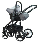 DOKKA 3w1 Dynamic Baby wózek wielofunkcyjny z fotelikiem Kite - white eco D2