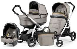 BOOK S POP-UP COMPLETO MODULAR 3w1 Peg Perego - luxe grey