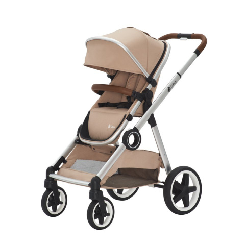 DUET PRO Qtus 2w1 wózek bliźniaczy - 1x gondola 1x spacerówka - Beige