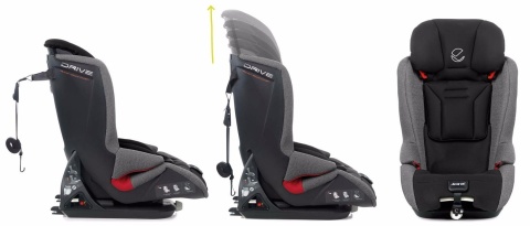 Jane DRIVE I-SIZE fotelik samochodowy 9-36kg - T34 JET BLACK