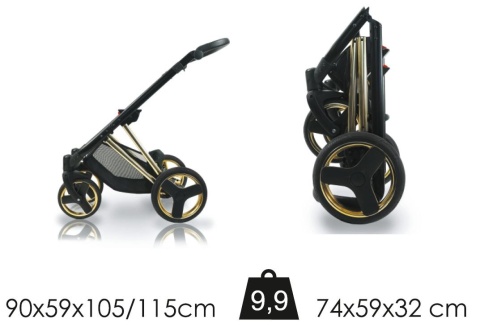 Ultra Style V 3w1 Bexa wózek wielofunkcyjny z fotelikiem KITE 0-13kg - USV11