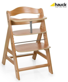 ALPHA + Hauck krzesełko do karmienia drewniane - natural
