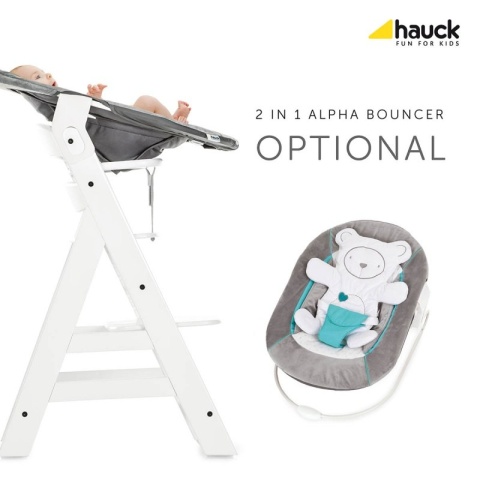 ALPHA+ Hauck krzesełko do karmienia drewniane - natural