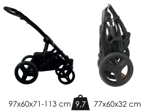 LIGHT ECO 3w1 Bexa wózek wielofunkcyjny z fotelikiem KITE 0-13kg - FL317