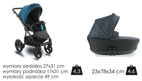 LIGHT ECO 2w1 Bexa wózek wielofunkcyjny - FL311