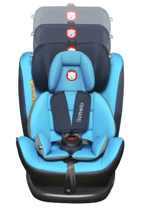 BASTIAAN Isofix 0-36kg 360° Lionelo fotelik samochodowy, 5 lat Gwarancji - blue/black