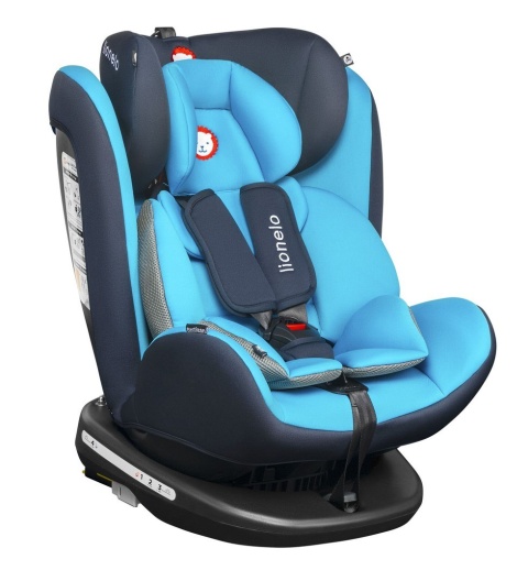 BASTIAAN Isofix 0-36kg 360° Lionelo fotelik samochodowy, 5 lat Gwarancji - blue/black