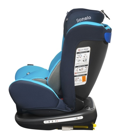 BASTIAAN Isofix 0-36kg 360° Lionelo fotelik samochodowy, 5 lat Gwarancji - blue/black