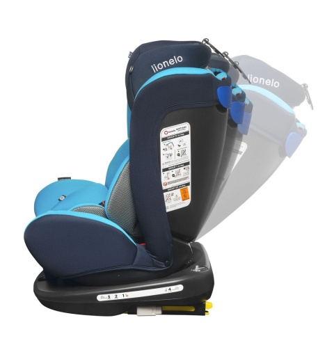 BASTIAAN Isofix 0-36kg 360° Lionelo fotelik samochodowy, 5 lat Gwarancji - red/black