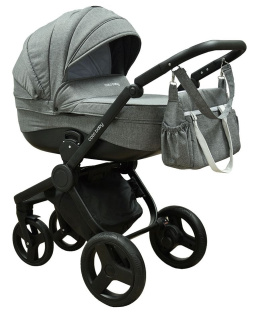 ETNA 3w1 Coto Baby wózek wielofunkcyjny z fotelikiem 0m+ / 25 Grey Linen