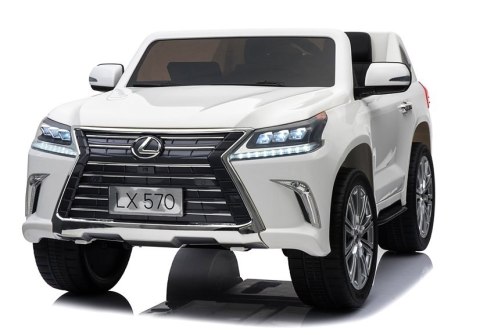 Pojazd na Akumulator LEXUS DK-LX570 Biały LCD