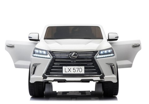 Pojazd na Akumulator LEXUS DK-LX570 Biały LCD