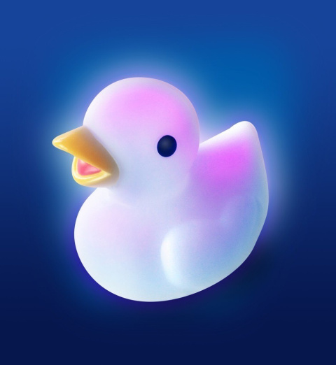 Pabobo - Lampka pływająca kaczuszka Lumilove wielokolorowa