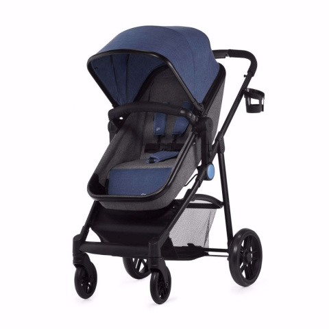 JULI Kinderkraft wózek wielofunkcyjny 3w1 z fotelikiem 0-13 kg - DENIM