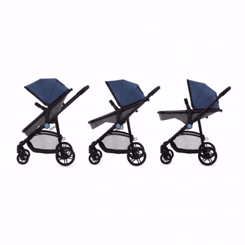 JULI Kinderkraft wózek wielofunkcyjny 3w1 z fotelikiem 0-13 kg - DENIM