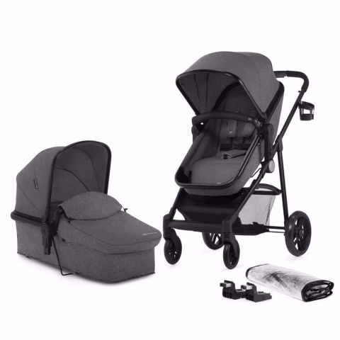 JULI Kinderkraft wózek wielofunkcyjny 3w1 z fotelikiem 0-13 kg - GRAY