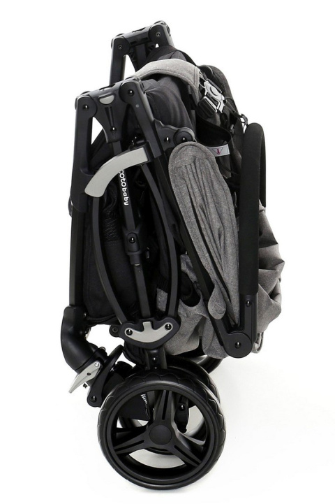 LOCA Coto Baby lekki wózek spacerowy waga 8kg - 22/grey linen