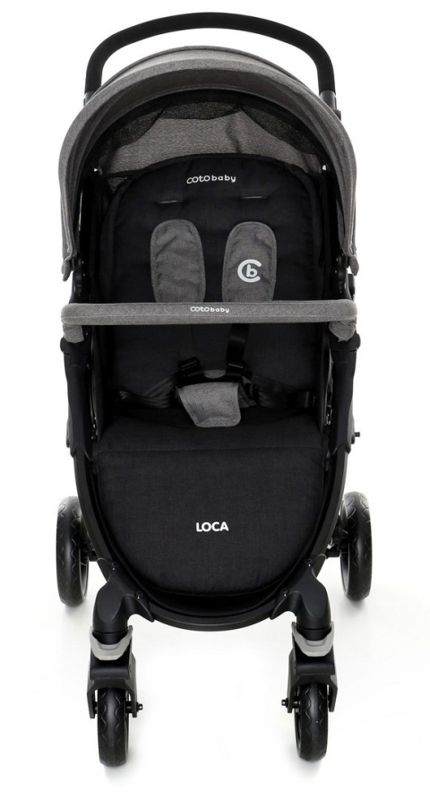 LOCA Coto Baby lekki wózek spacerowy waga 8kg - 22/grey linen