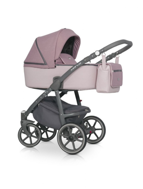 RIKO MARLA Wózek wielofunkcyjny 3w1 z fotelikiem 0-13 kg - SCARLET