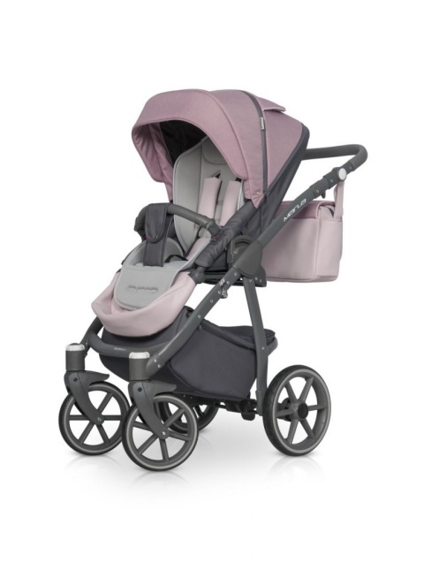 RIKO MARLA Wózek wielofunkcyjny 3w1 z fotelikiem 0-13 kg - SCARLET