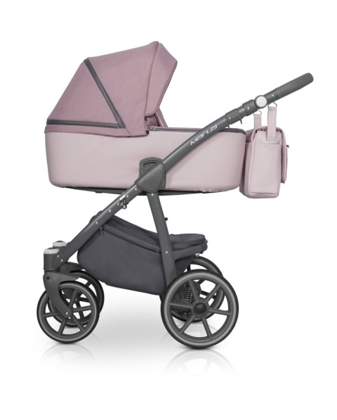 RIKO MARLA Wózek wielofunkcyjny 3w1 z fotelikiem 0-13 kg - SCARLET