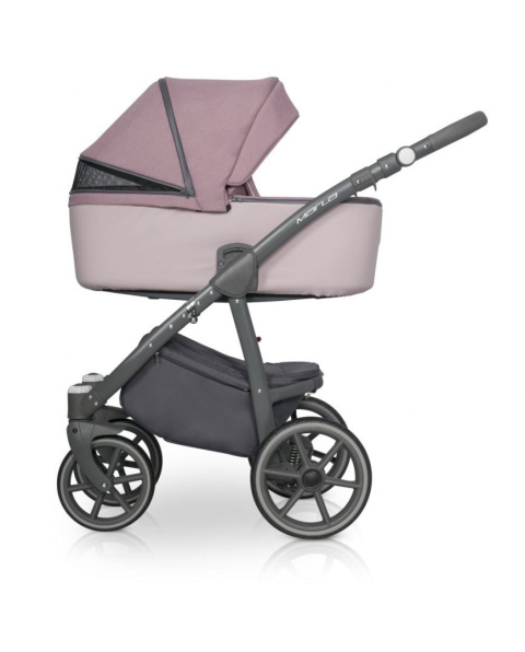 RIKO MARLA Wózek wielofunkcyjny 3w1 z fotelikiem 0-13 kg - SCARLET
