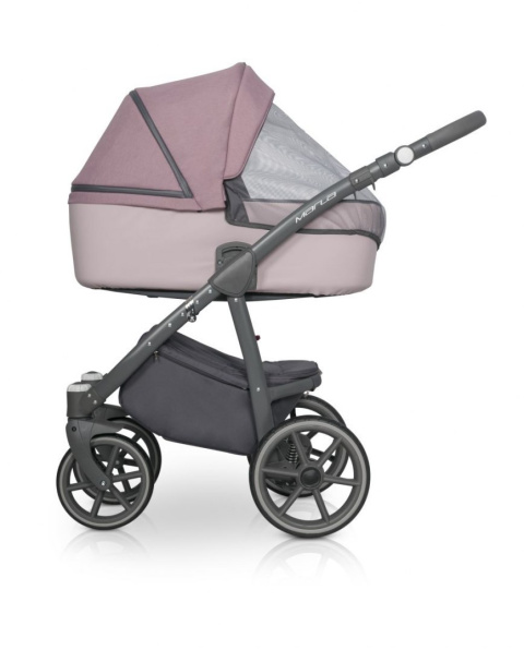 RIKO MARLA Wózek wielofunkcyjny 3w1 z fotelikiem 0-13 kg - SCARLET
