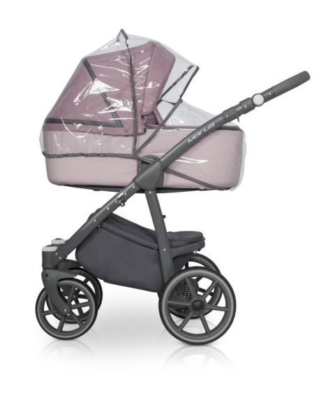 RIKO MARLA Wózek wielofunkcyjny 3w1 z fotelikiem 0-13 kg - SCARLET