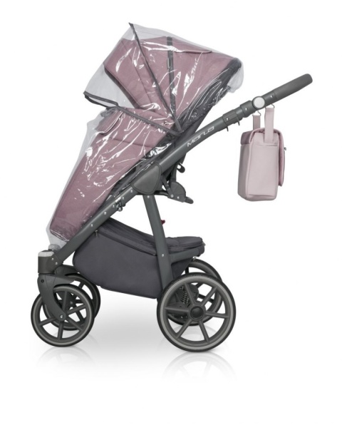 RIKO MARLA Wózek wielofunkcyjny 3w1 z fotelikiem 0-13 kg - SCARLET