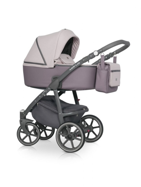 RIKO MARLA Wózek wielofunkcyjny 3w1 z fotelikiem 0-13 kg - DIRTY PINK