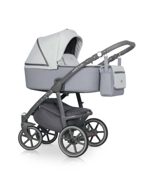 RIKO MARLA Wózek wielofunkcyjny 3w1 z fotelikiem 0-13 kg - STONE
