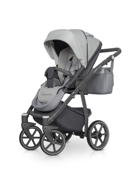 RIKO MARLA Wózek wielofunkcyjny 3w1 z fotelikiem 0-13 kg - STONE