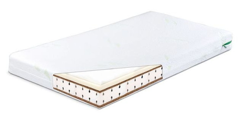 Sensillo Materac 140x70x12 cm Memory Pianka Termoelastyczna-Kokos ALOE VERA