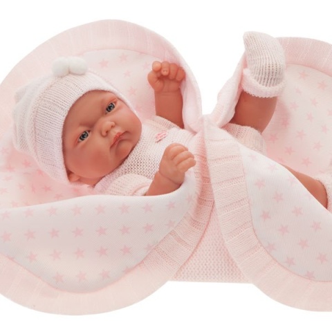 EKSKLUZYWNA LALKA ANTONIO JUAN PITUS MANTITA 4069 - różowy