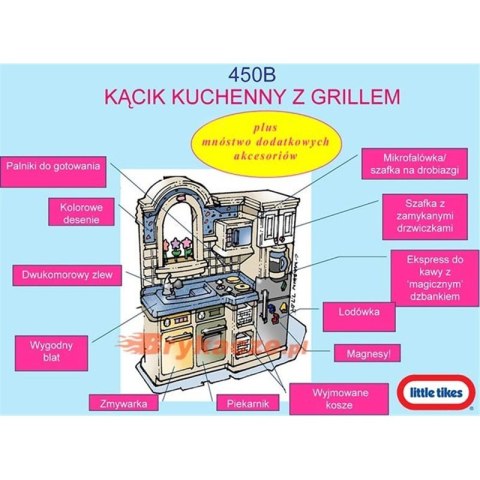 Little tikes Kuchnia - Kącik kuchenny z grillem Kuchenka