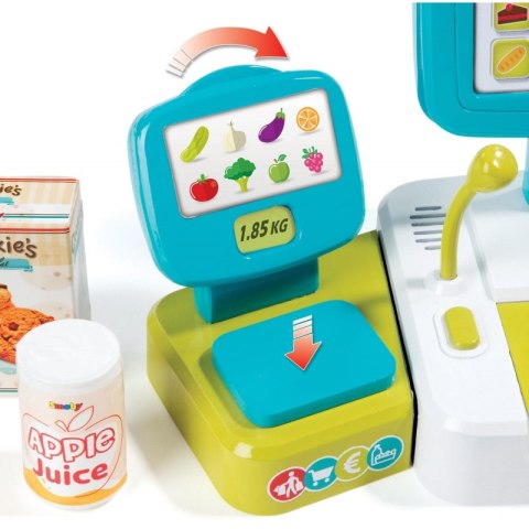 Smoby Interaktywna Kasa Sklepowa z Kalkulatorem 27 Akc.