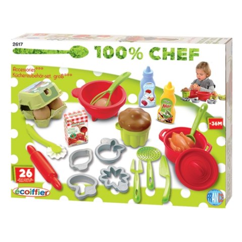 Smoby Ecoiffier Duży zestaw naczyń z foremkami