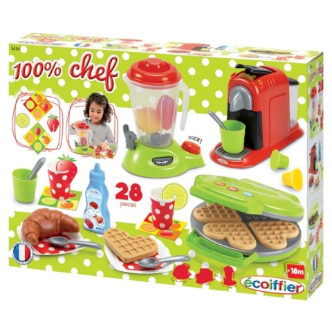 Ecoiffier Gofrownica Zestaw Śniadaniowy z AGD 28 elementów