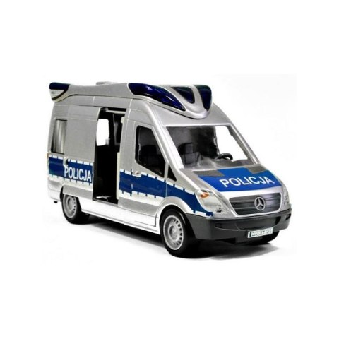 Dickie Samochód Policyjny SOS Radiowóz Światło Dźwięk