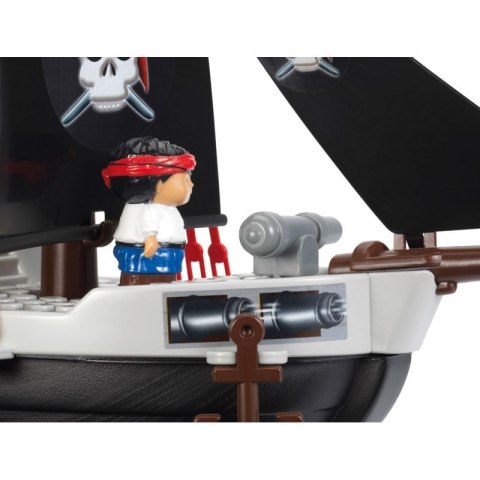 Ecoiffier Abrick Klocki Zestaw Statek Piracki z figurkami piratów 29 el.
