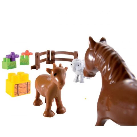 Ecoiffier Abrick Kolejka Pociąg Ze Zwierzętami 57 elementów