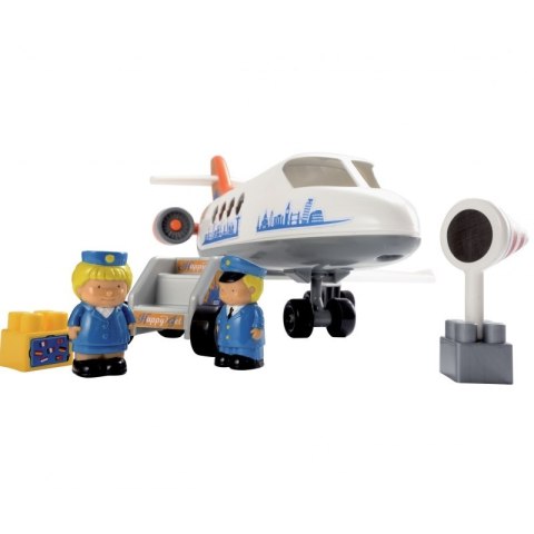 Ecoiffier Abrick Samolot Happy Jet z figurkami